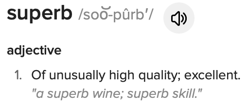 Superb Customer Service